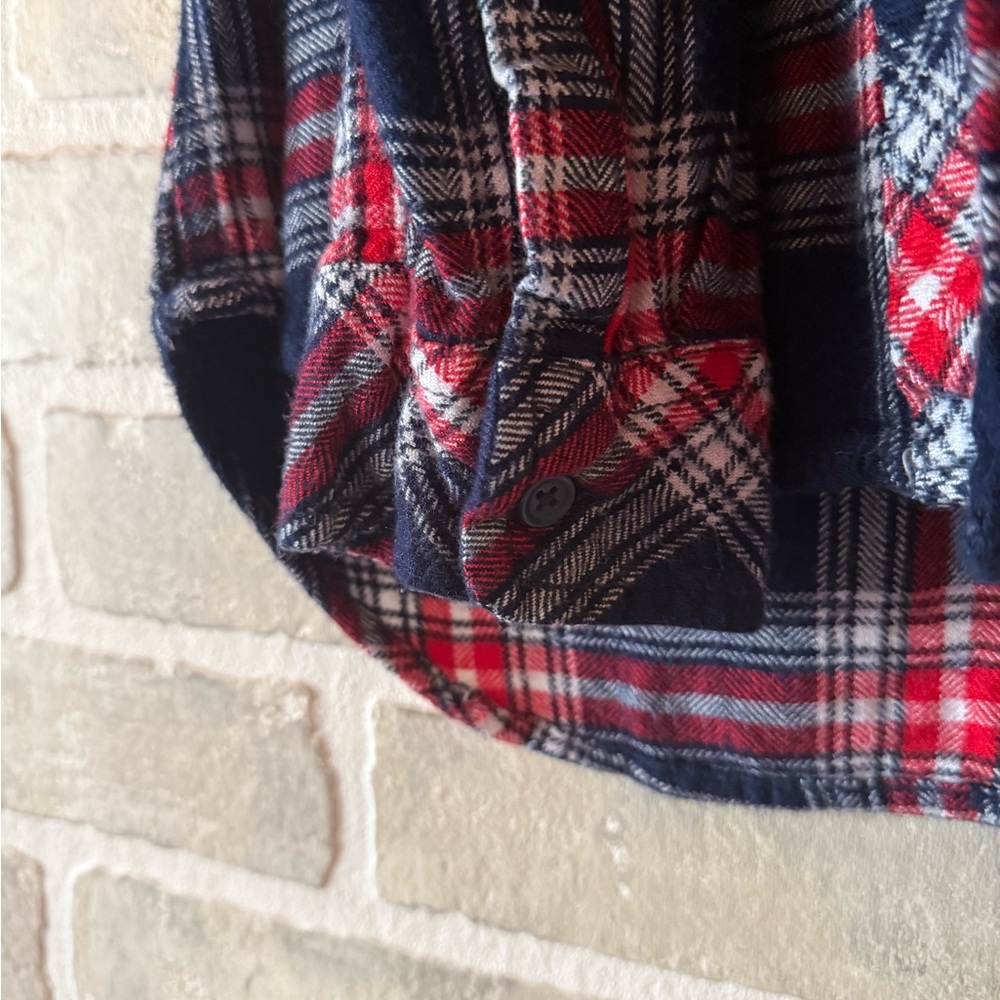 beachlunchlounge Red and Blue Plaid Shirt - Picture 4 of 6